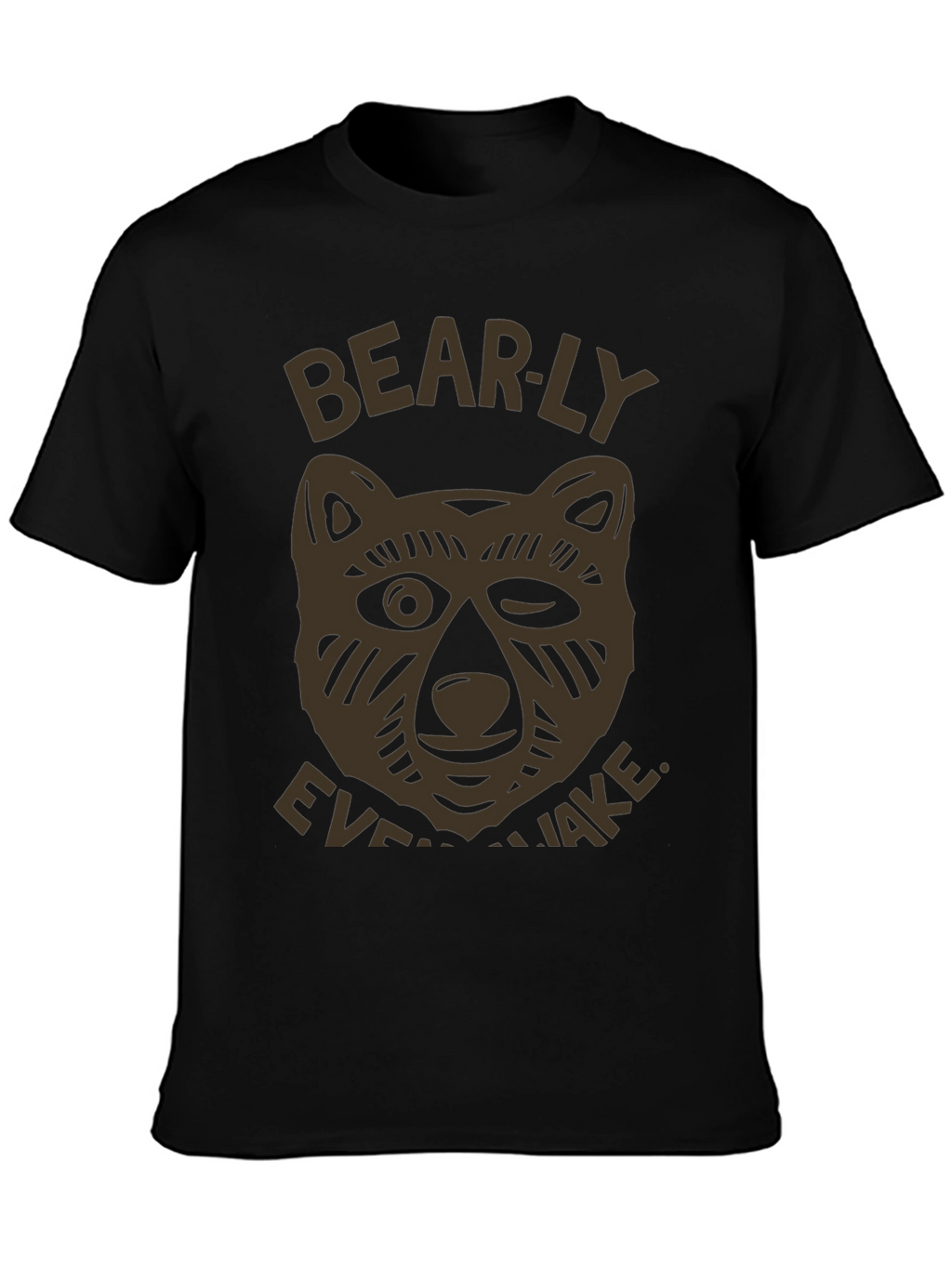 Bearly Awake Graphic T-Shirt - Mens Black Tee