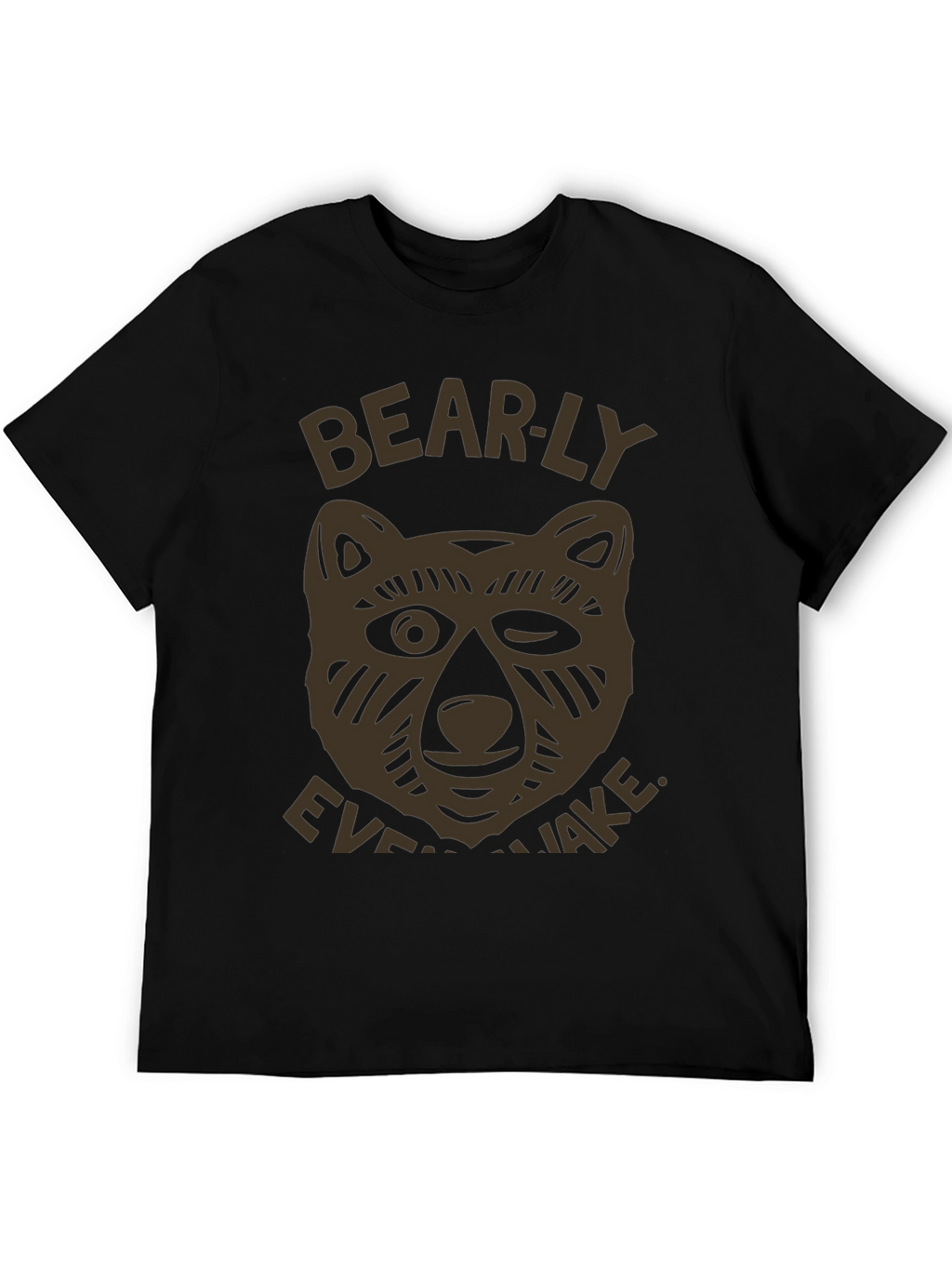 Bearly Awake Graphic T-Shirt - Mens Black Tee