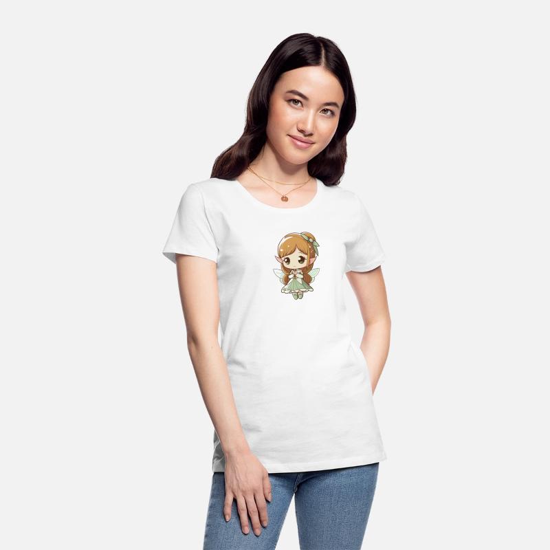 Fairy with wings forest child girl fairy tale