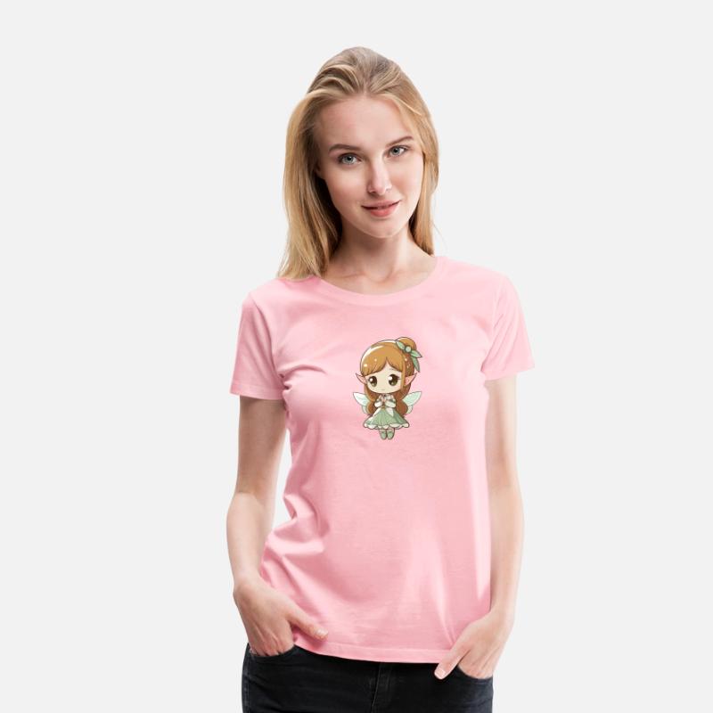 Fairy with wings forest child girl fairy tale