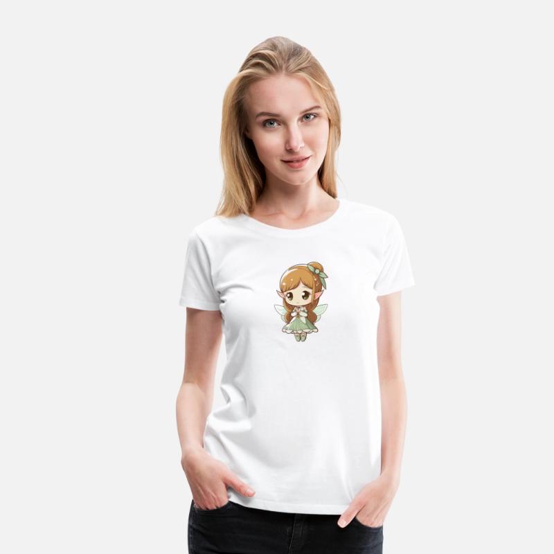 Fairy with wings forest child girl fairy tale
