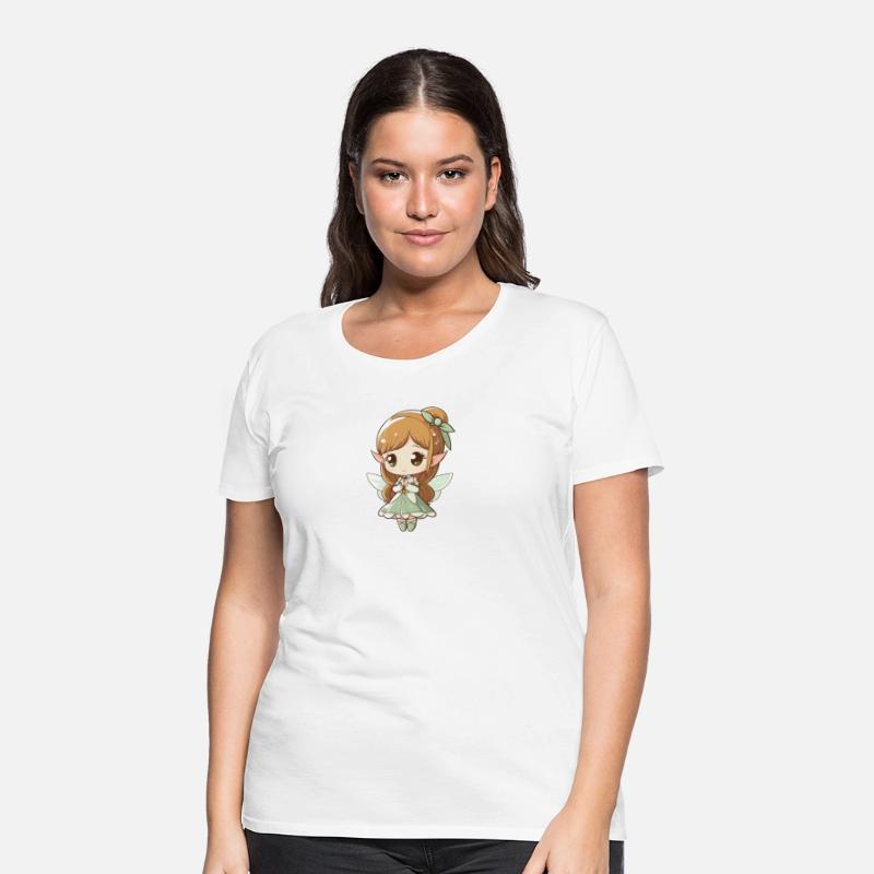 Fairy with wings forest child girl fairy tale