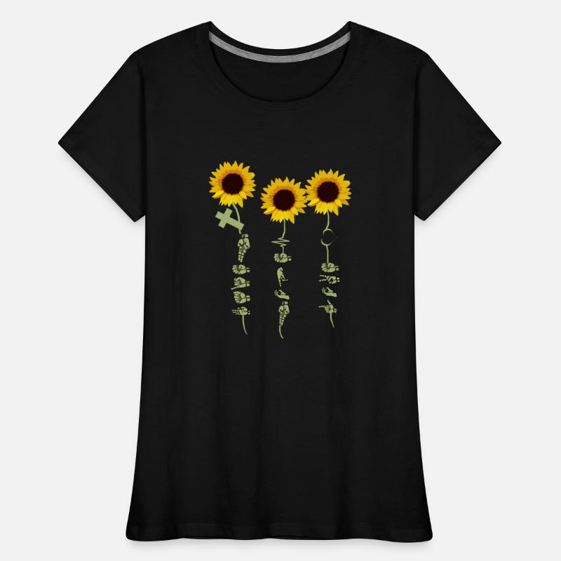 Faith Hope Love Sunflower Shirt Gift For Hand Sign