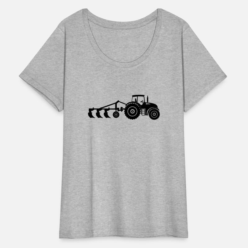 Farm tractor plow