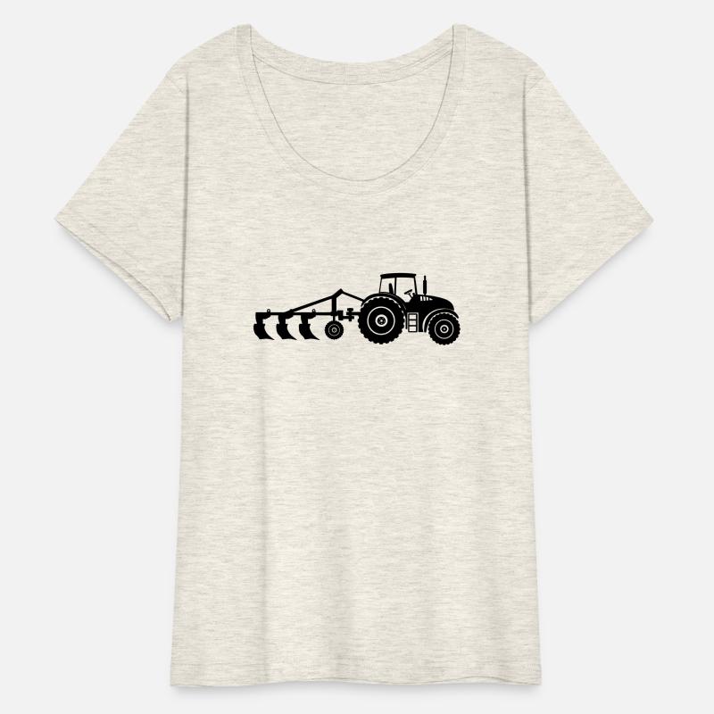 Farm tractor plow