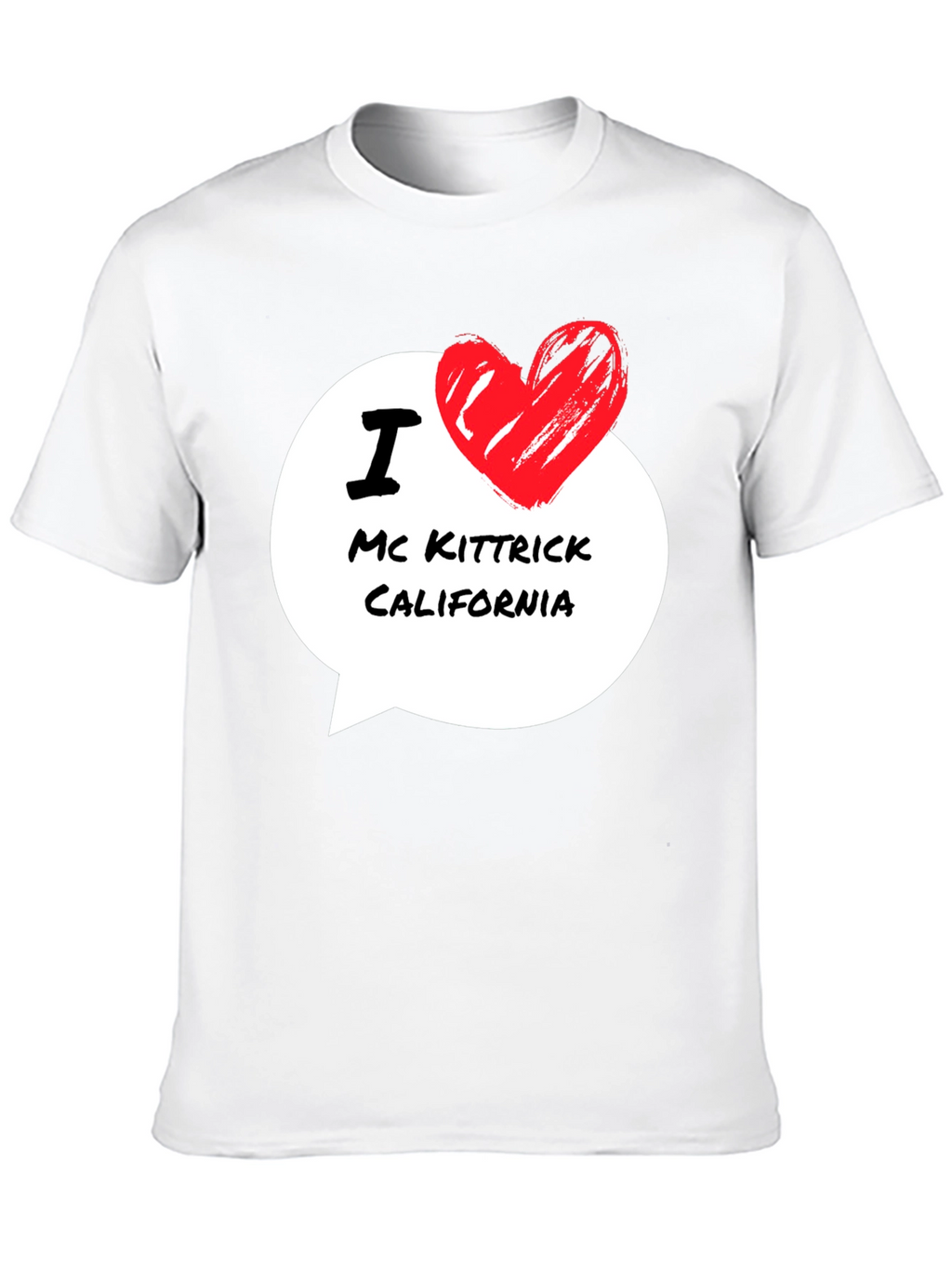 I Love Mc Kittrick California Black T-Shirt
