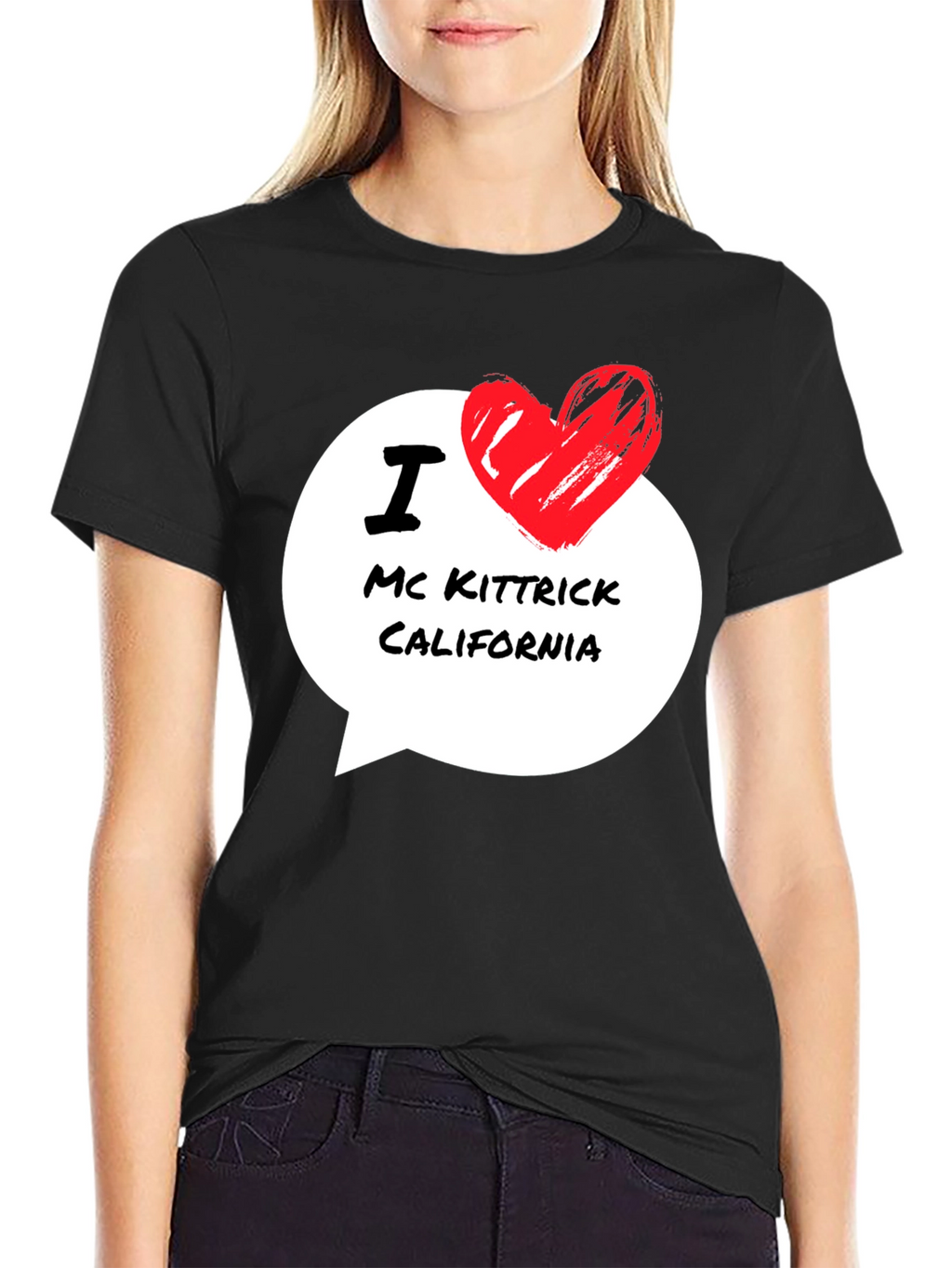 I Love Mc Kittrick California Black T-Shirt