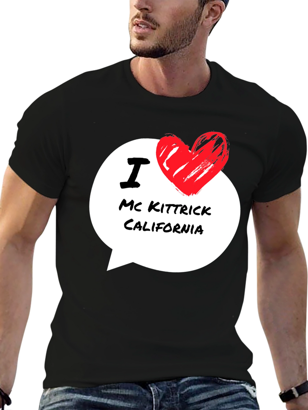 I Love Mc Kittrick California Black T-Shirt