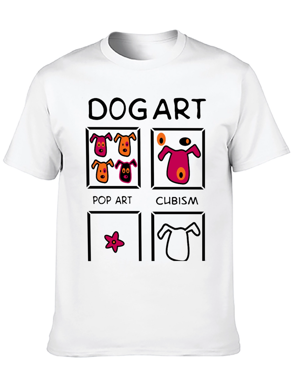 Dog Art T-Shirt: Pop Art Cubism and More!