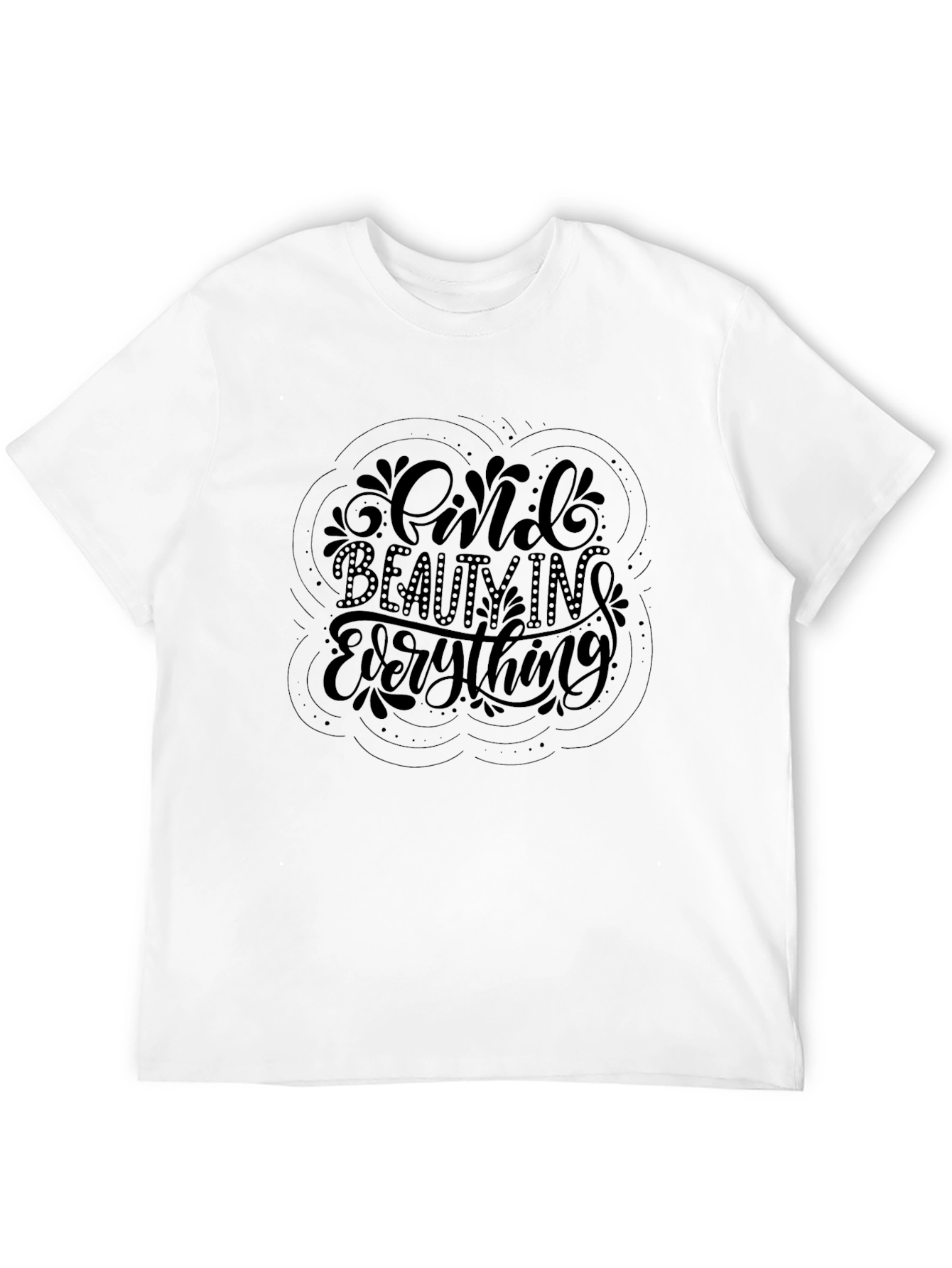 Find Beauty in Everything Black Graphic Tee