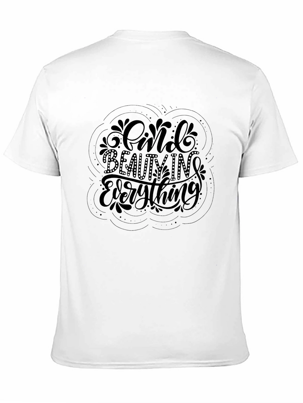Find Beauty in Everything Black Graphic Tee