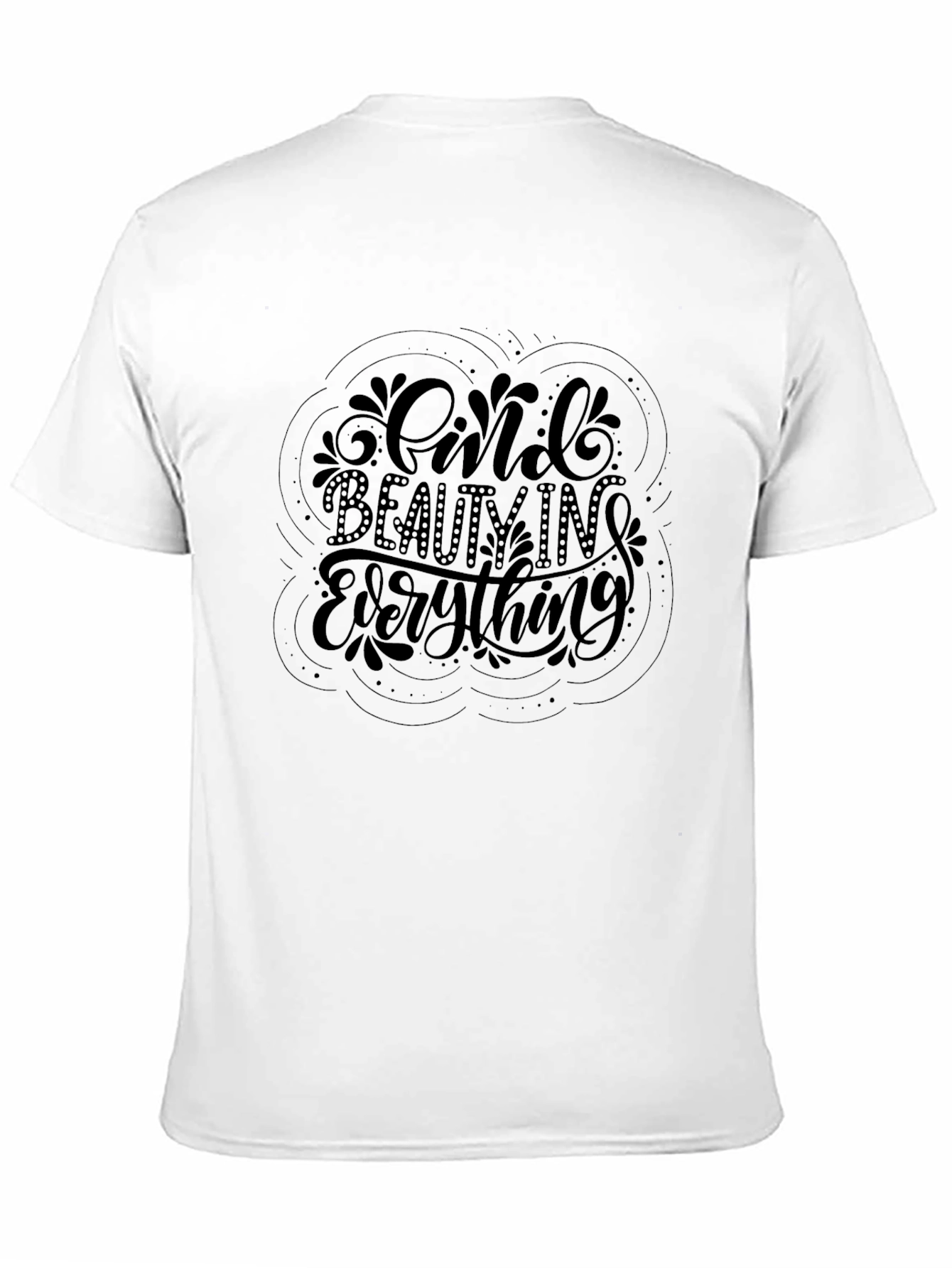 Find Beauty in Everything Black Graphic Tee