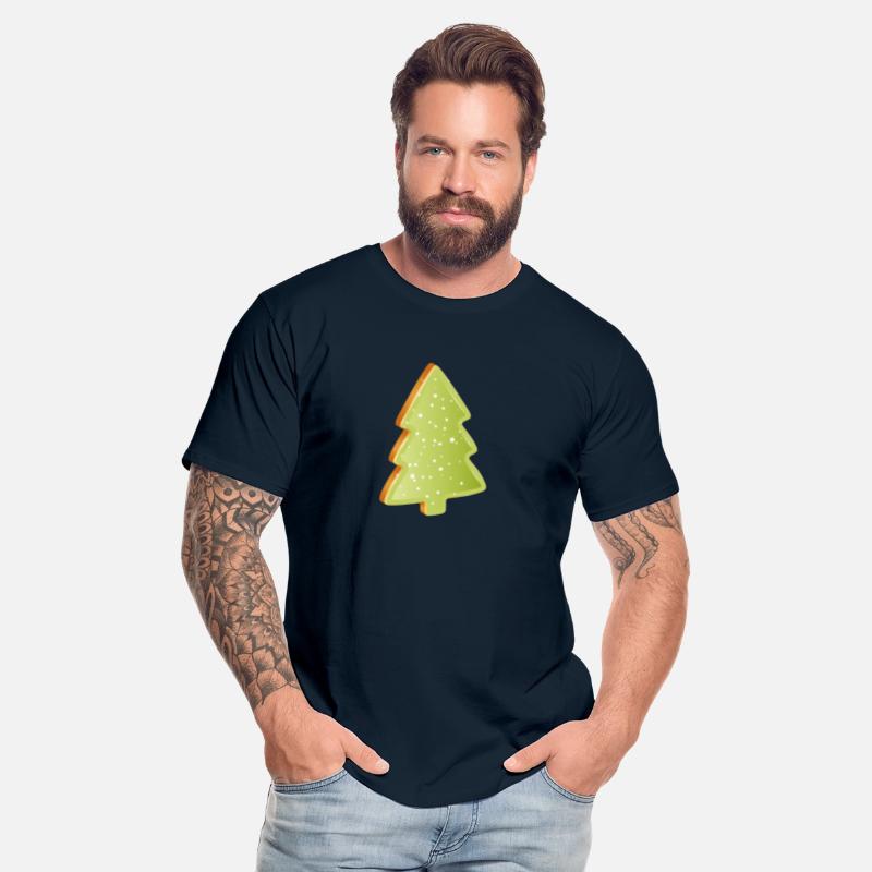 Fir tree cookie with green icing