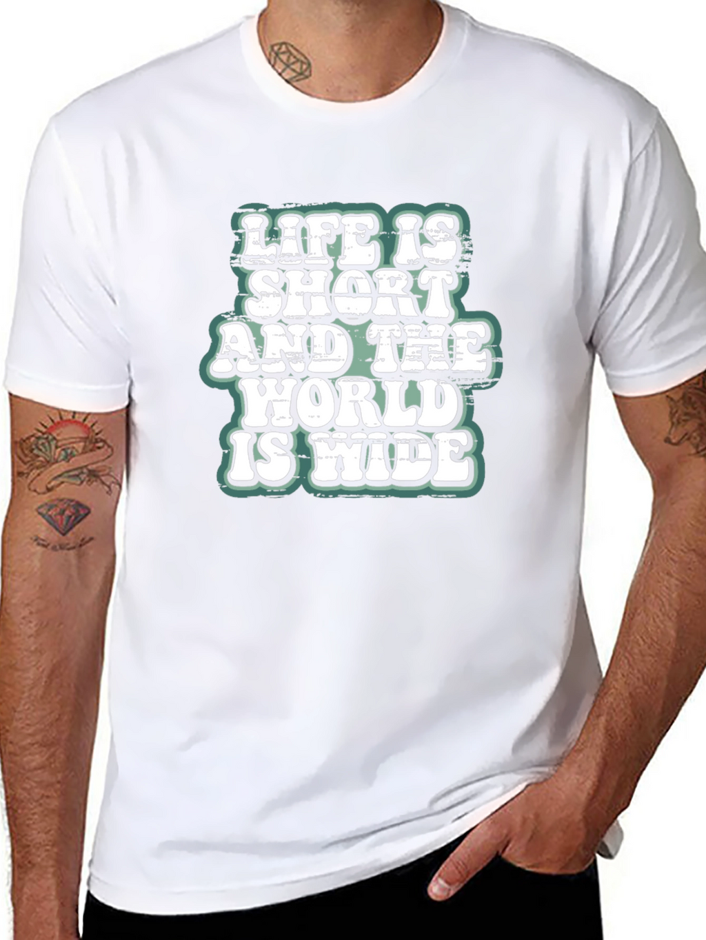 Life is Short World Wide T-Shirt