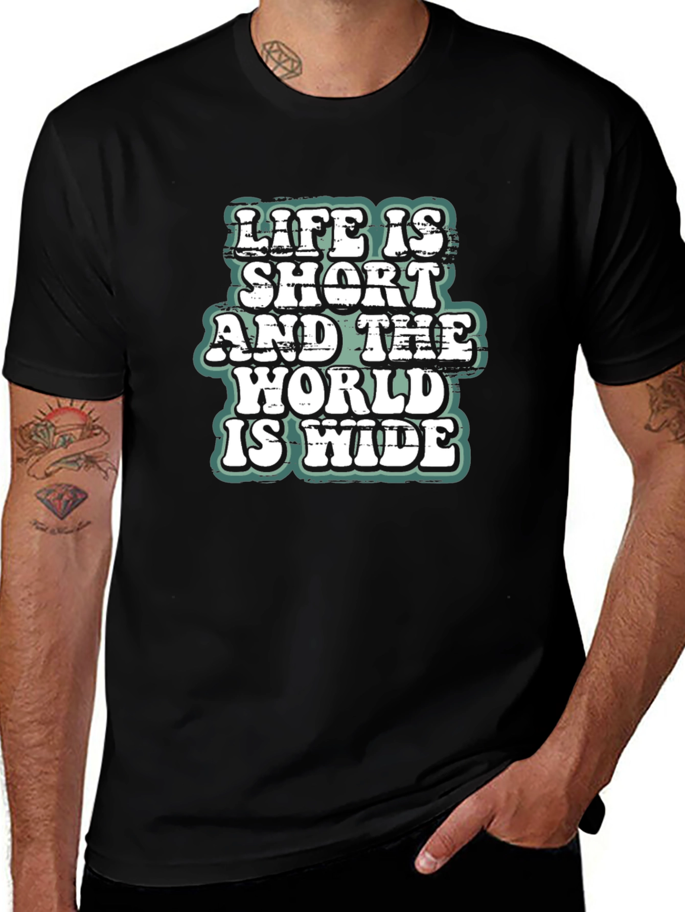 Life is Short World Wide T-Shirt