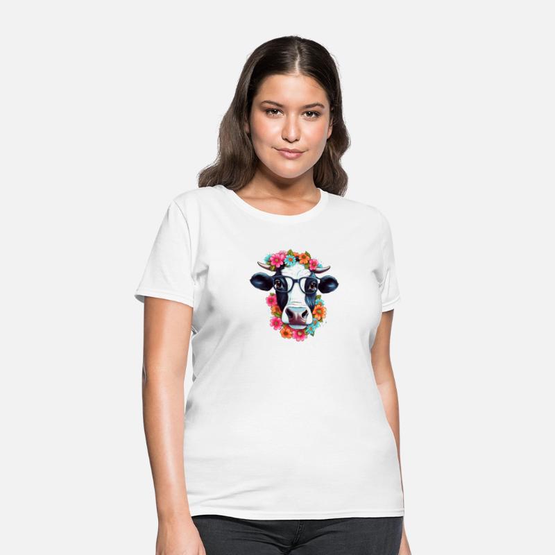 Flower Crowned Cows: Cute and Fashionable Cow Desi