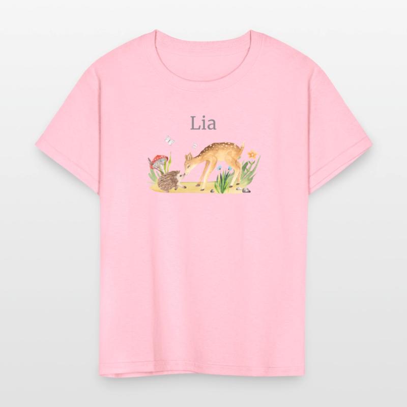 Forest Animal Deer Hedgehog Flowers Name Lia