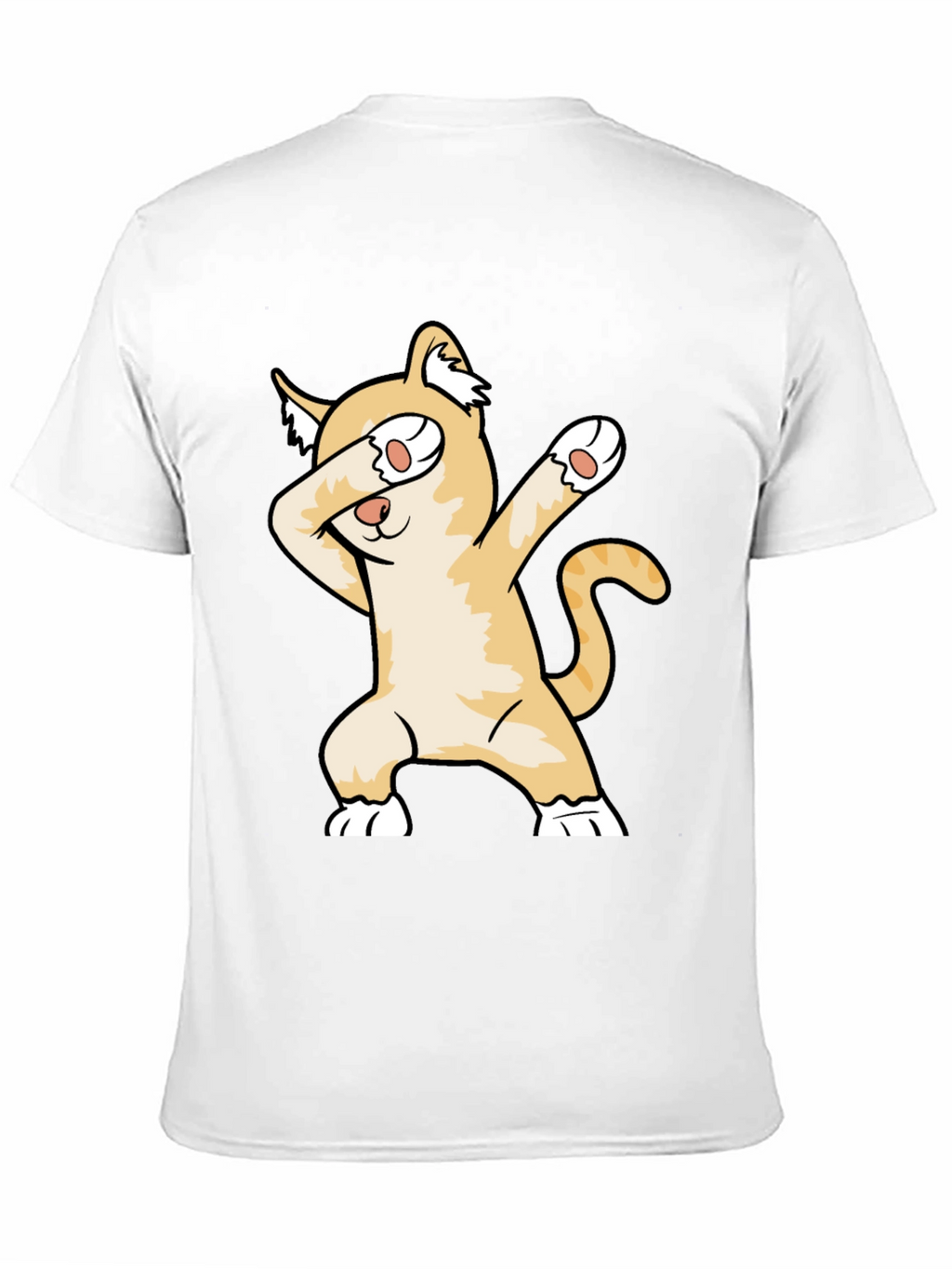 Dabbing Cat Graphic Tee - Unisex Black T-Shirt