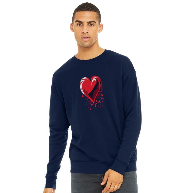 Fragmented Affection,falling heart illustration