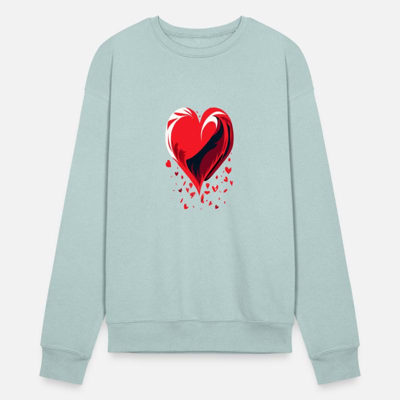 Fragmented Affection,falling heart illustration