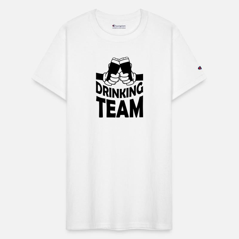 friends drinking team beer