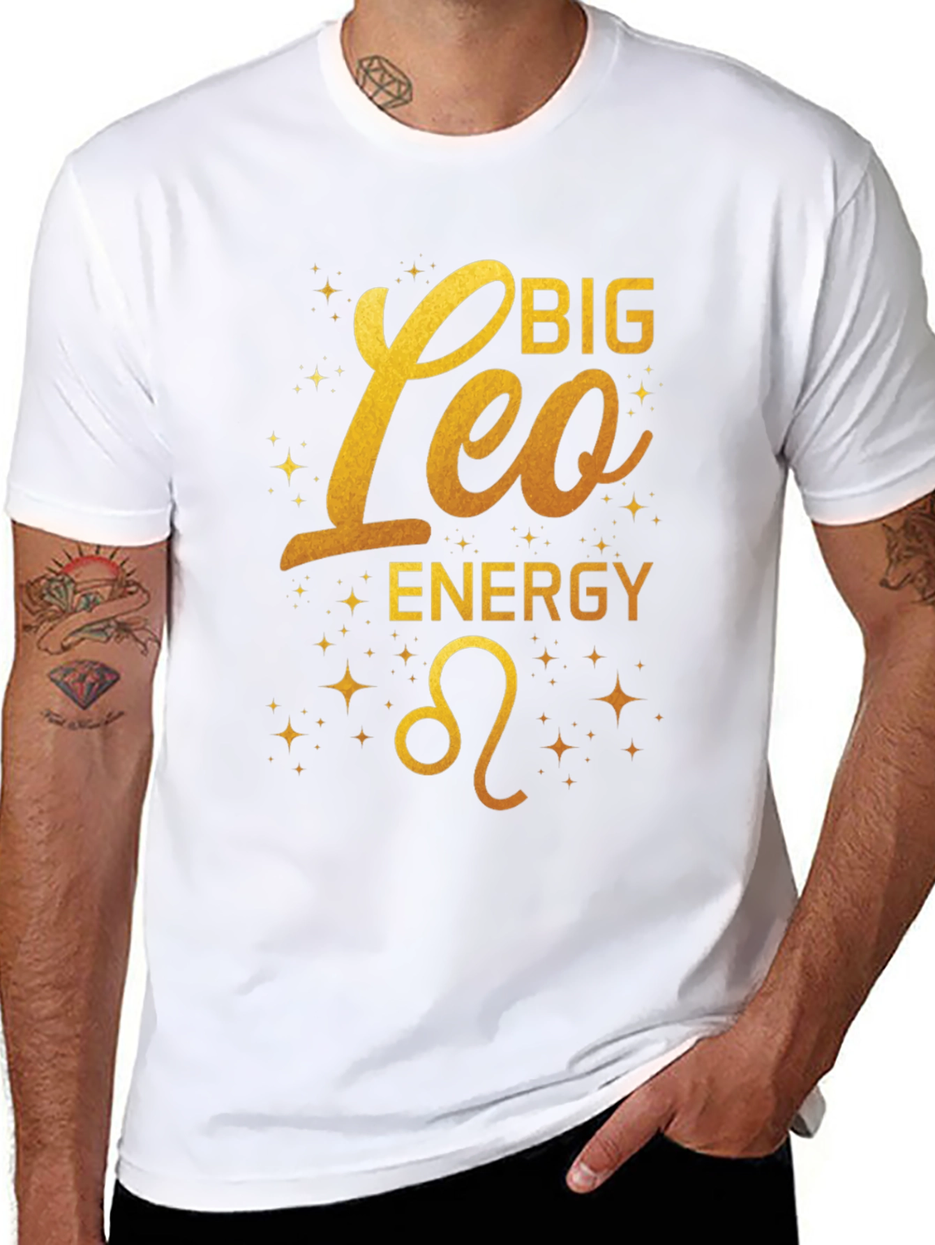 Big Leo Energy Graphic T-Shirt Zodiac Star Sign