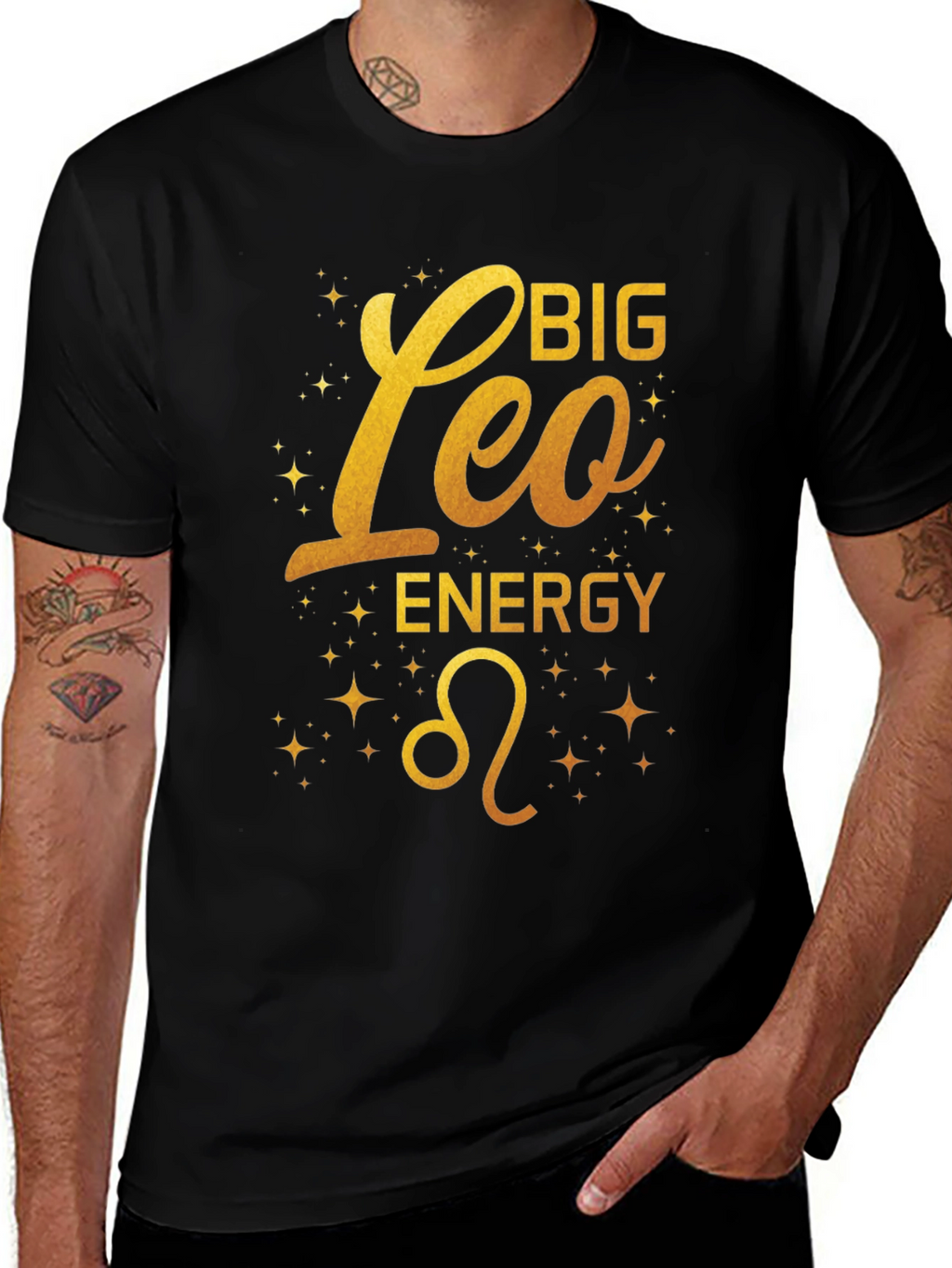 Big Leo Energy Graphic T-Shirt Zodiac Star Sign