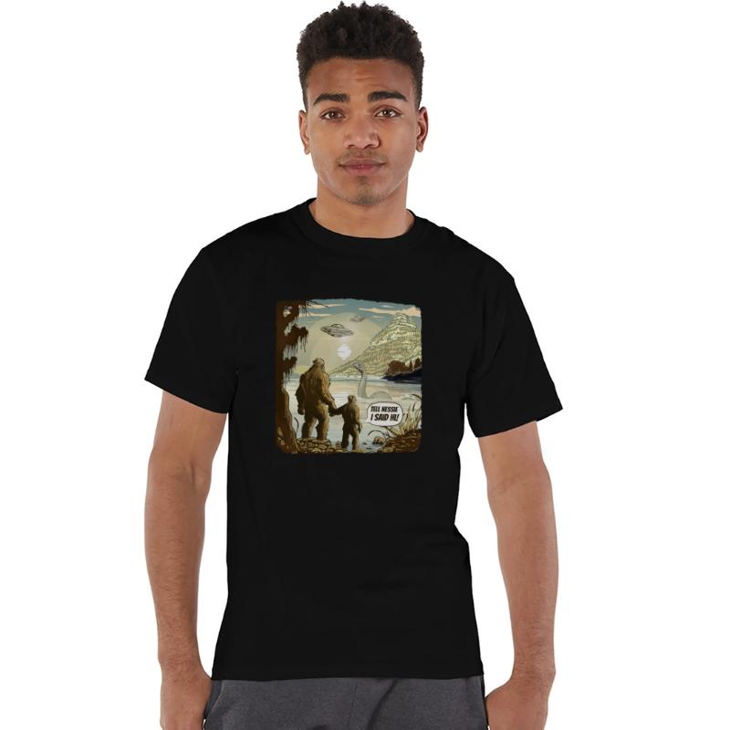 Funny Bigfoot Sasquatch & Kid Tell Nessie I Said