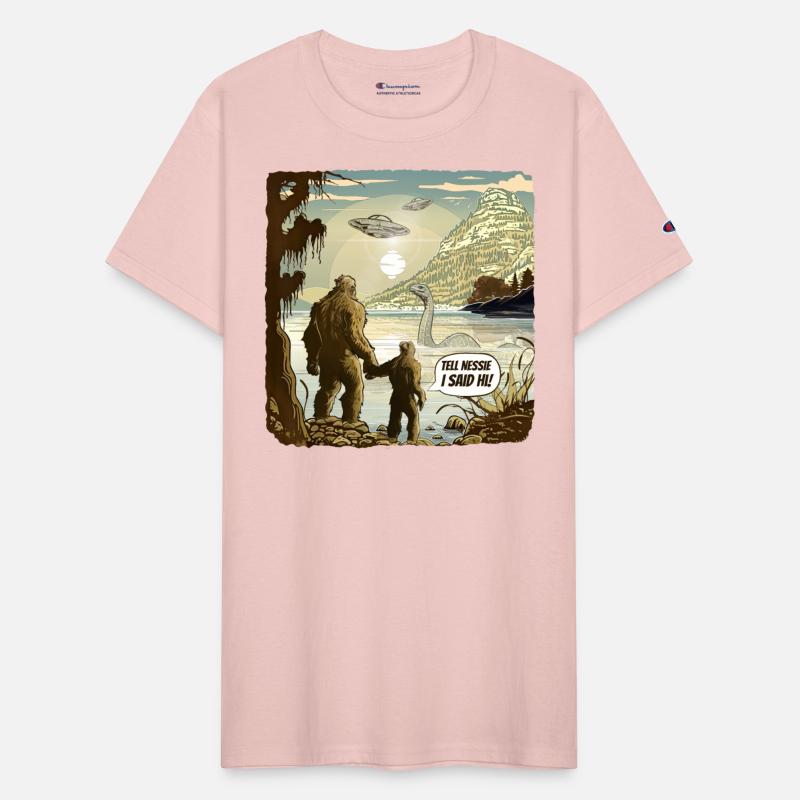 Funny Bigfoot Sasquatch & Kid Tell Nessie I Said