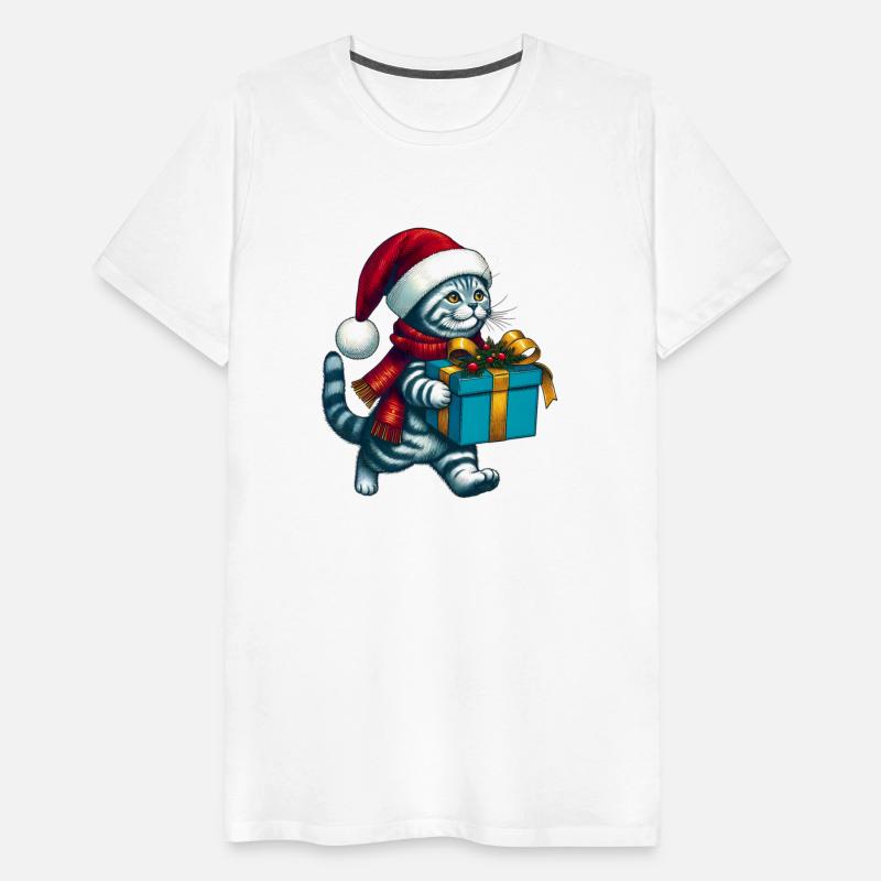 funny Christmas Cat comedy holidays cat lover gift