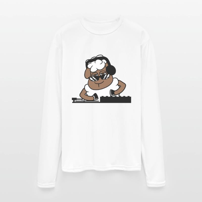 Funny Cool DJ Sheep Animal Mixing Music Party Club