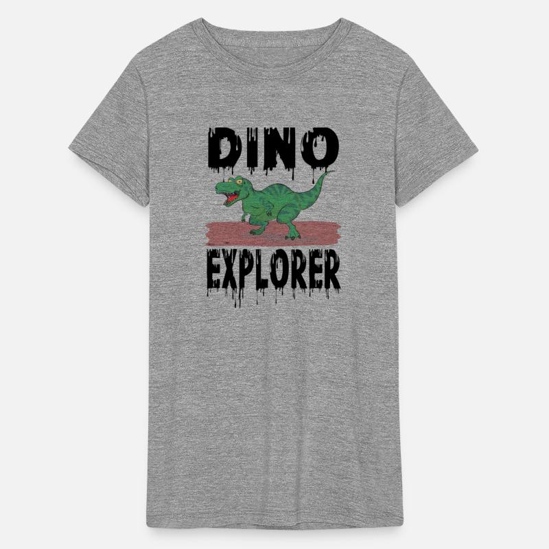 Funny Dinosaur As Explorer