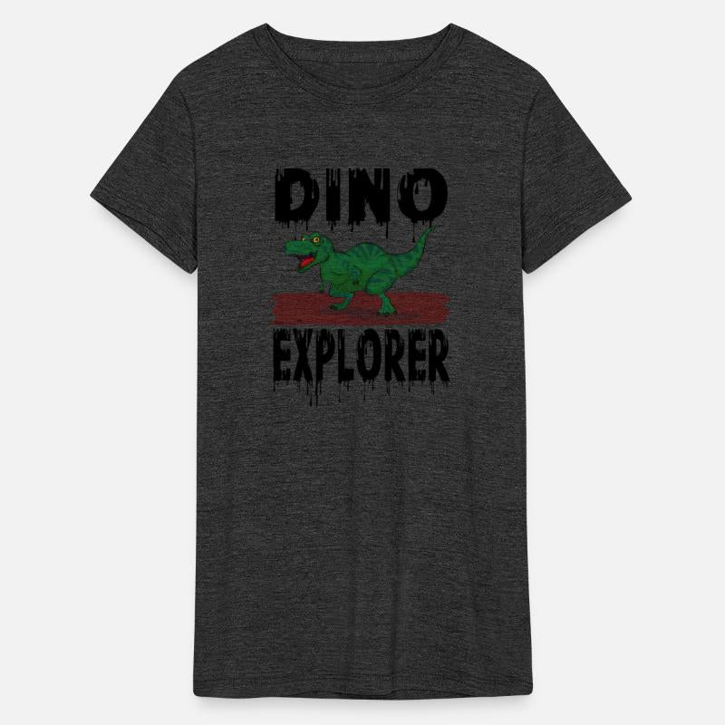 Funny Dinosaur As Explorer