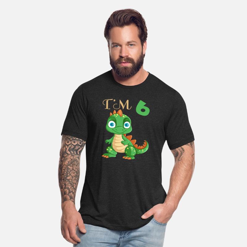 Funny Dinosaur I'm 6 Years Old Boys 6th Birthday