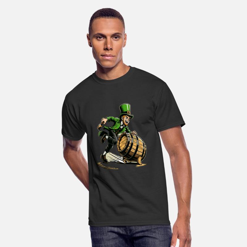 Funny Fast leprechaun runner St. Patrick's Day