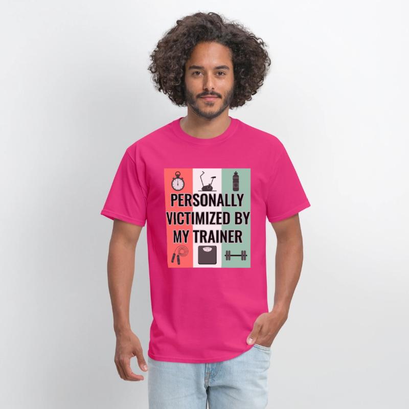 Funny Gym Tee Personally Victimized By My Trainer