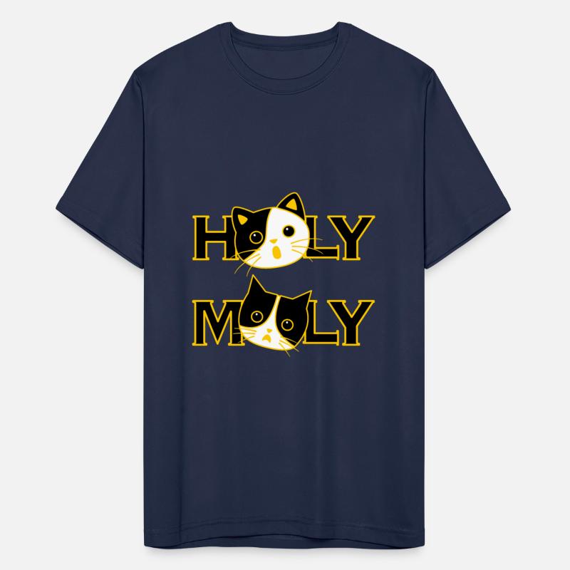 Funny Holy Moly Cat Expressive Cartoon Art