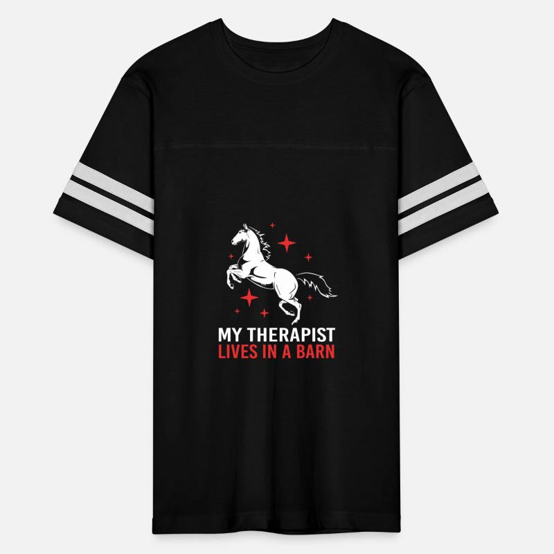 Funny Horse Racing My Therapist Lives In A Barn