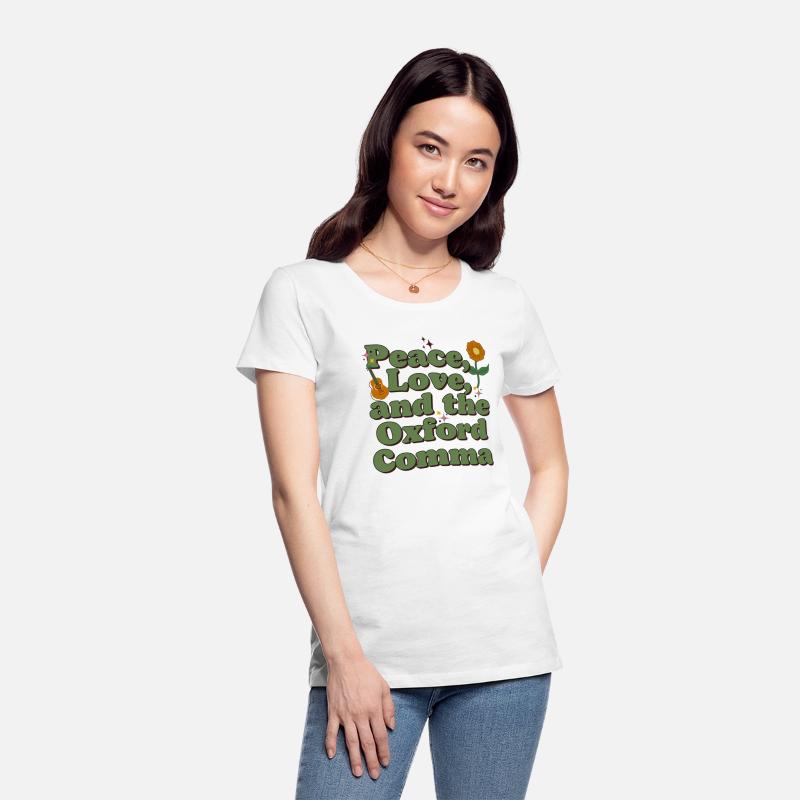 Funny Oxford Comma Peace Love and the Oxford Comma