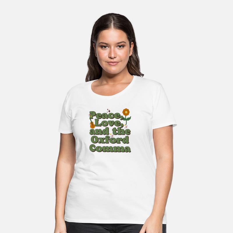 Funny Oxford Comma Peace Love and the Oxford Comma