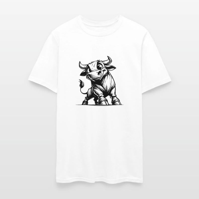 Funny Pencil Bull With Huge Horns