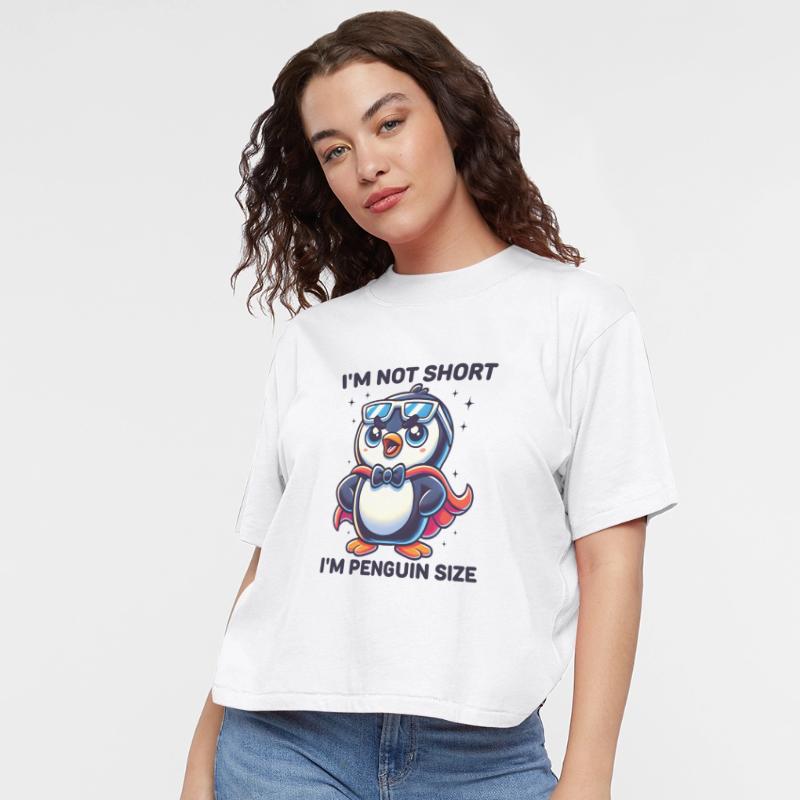 Funny Penguin Saying I'm Not Short I'm Penguin
