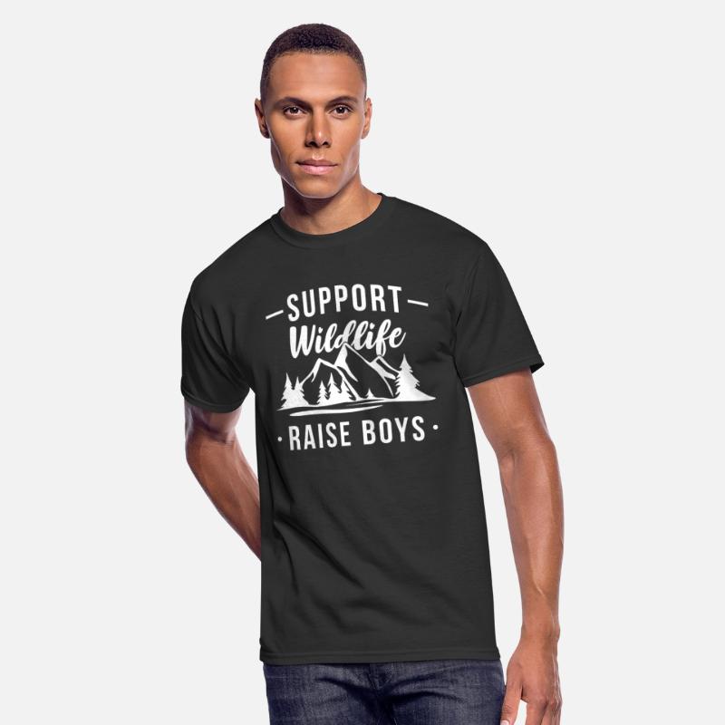 Funny Support Wildlife Raise Boys Mom Dad Parents