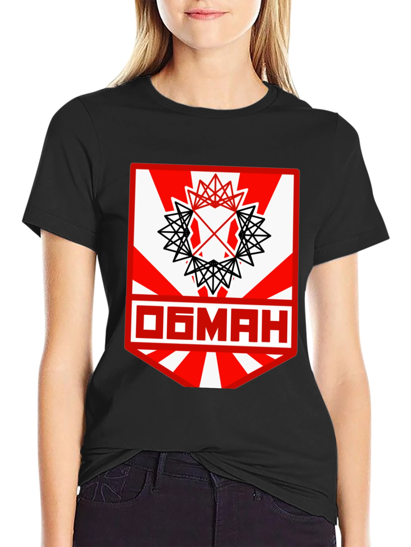 Graphic Tee with Unique Geometric Design