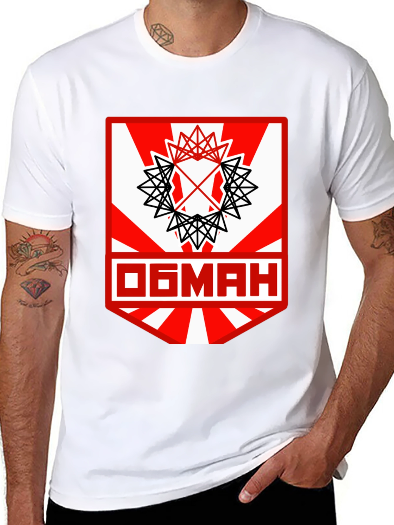 Graphic Tee with Unique Geometric Design