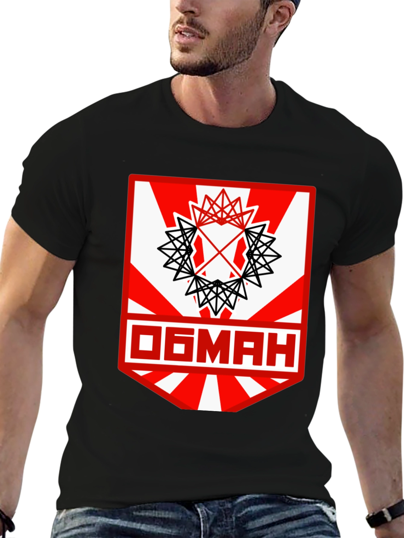 Graphic Tee with Unique Geometric Design