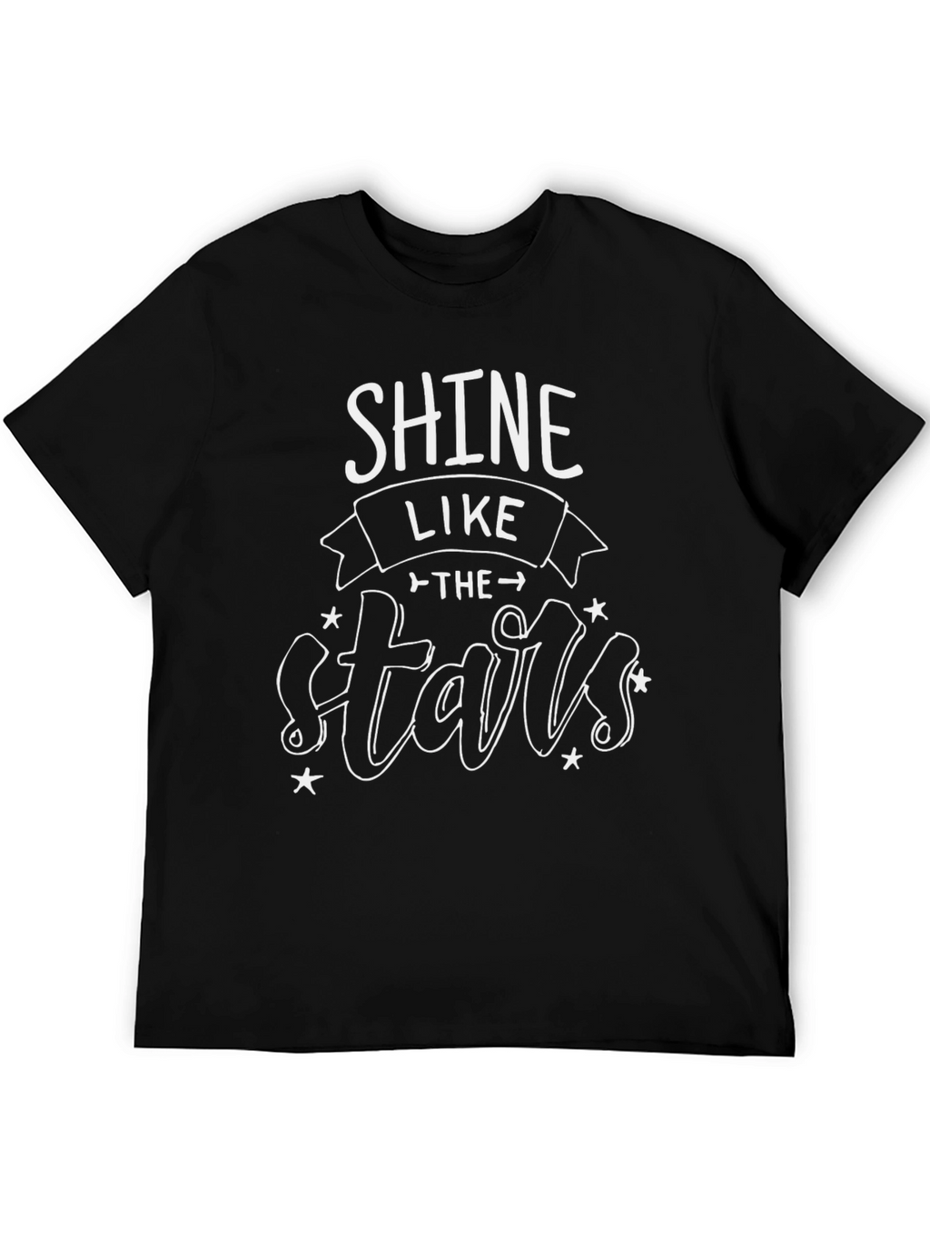 Shine Like the Stars Black Graphic T-Shirt
