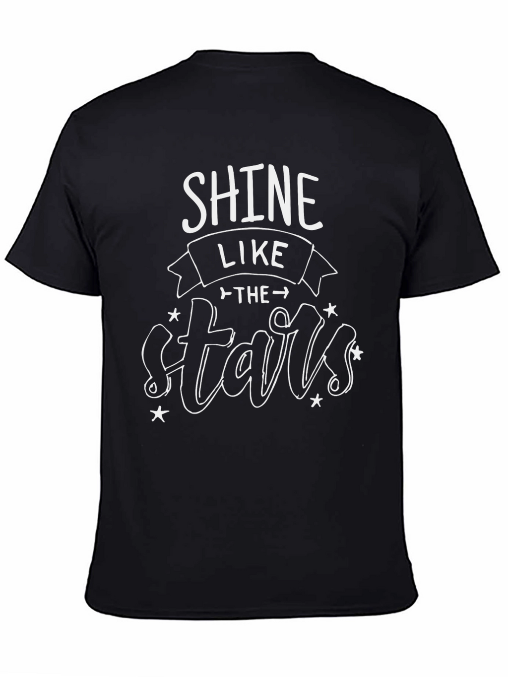 Shine Like the Stars Black Graphic T-Shirt