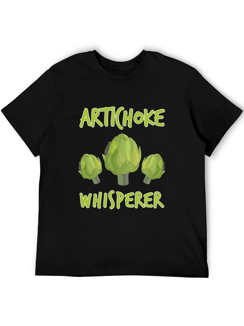 Artichoke Whisperer Graphic T-Shirt Funny Vegetarian Tee