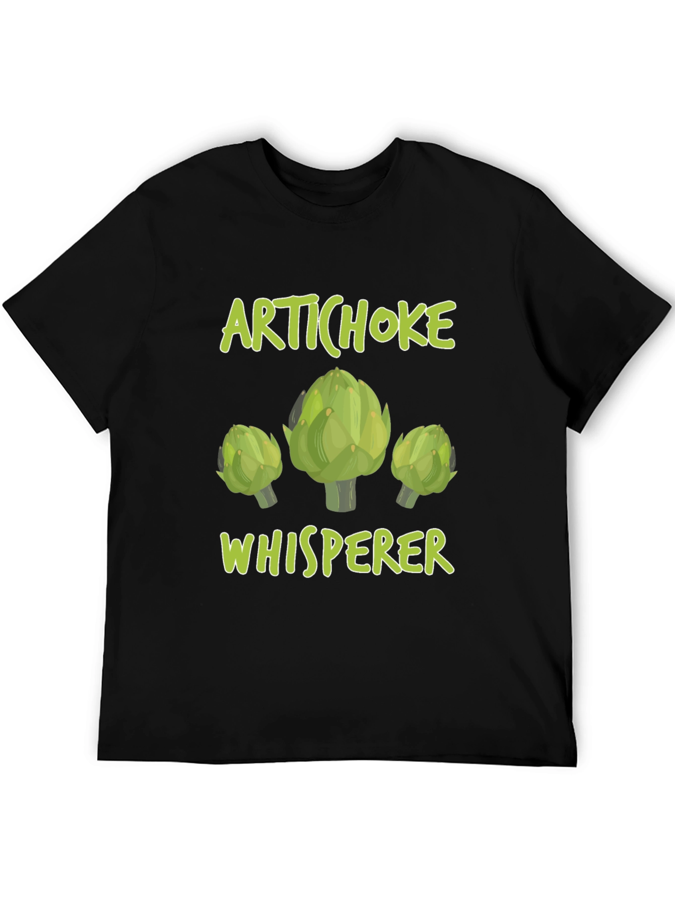 Artichoke Whisperer Graphic T-Shirt Funny Vegetarian Tee
